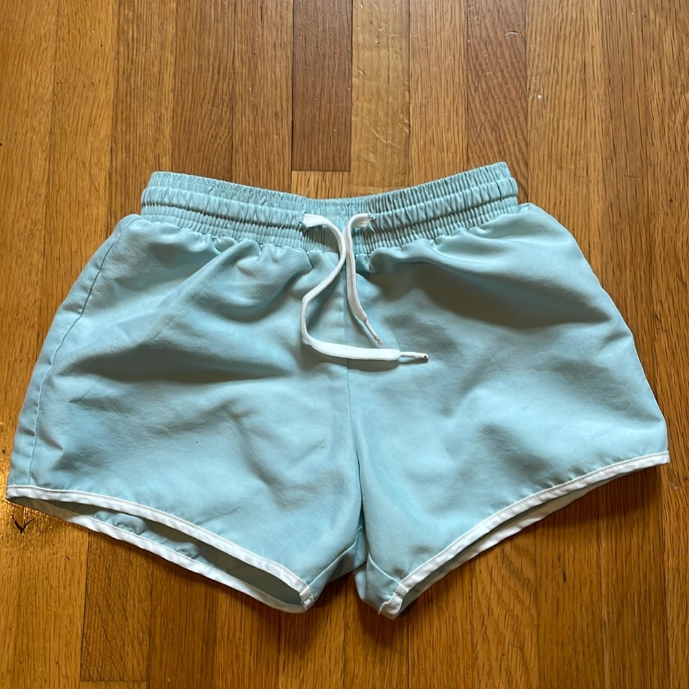 Sea foam green swim shorts